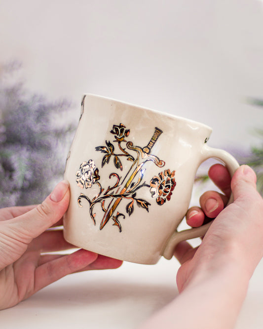 Swords and Roses Mug