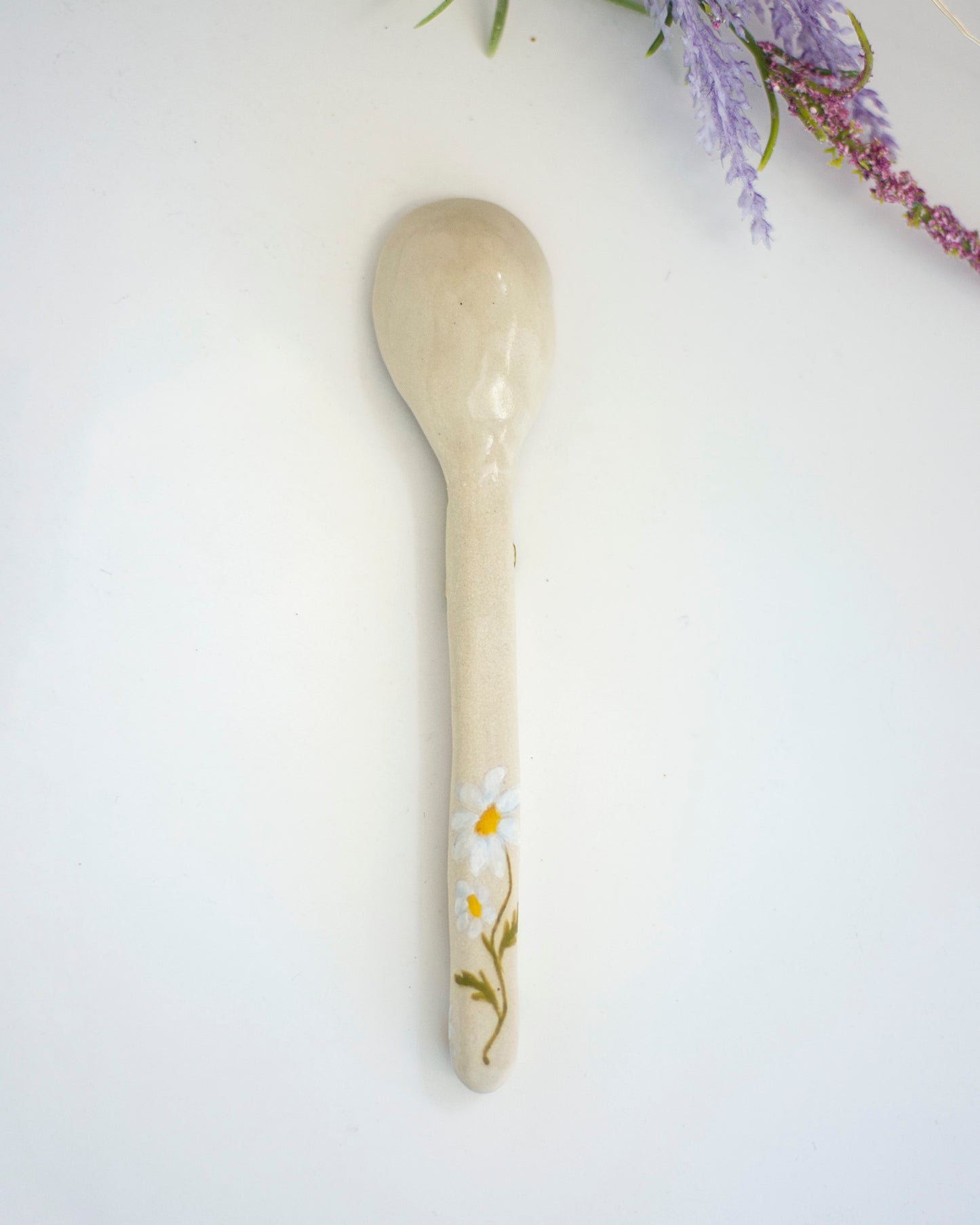 Daisies Ceramic Spoon