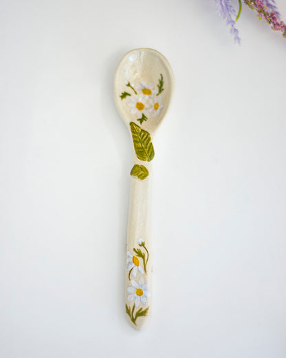 Daisies Ceramic Spoon