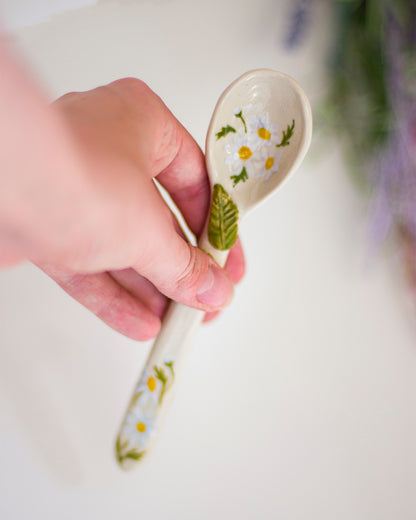 Daisies Ceramic Spoon