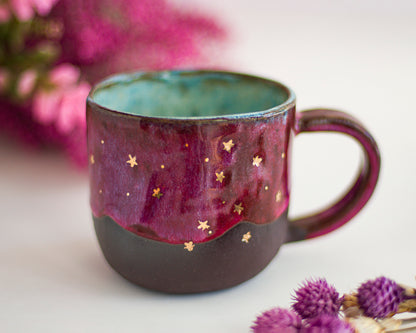 Golden Moon and Stars Mug