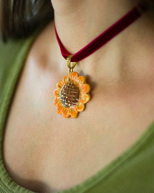 Sunflower Necklace